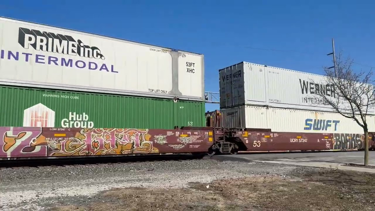 Norfolk Southern Container Train - Wauseon, Ohio (3/1/26)