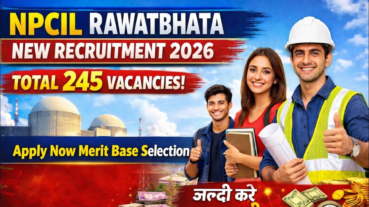 NPCIL RAWATBHATA NEW RECRUITMENT 2026 || NPCIL NEW RECRUITMENT 2026 || NPCIL NEW VACANCY 2026 
