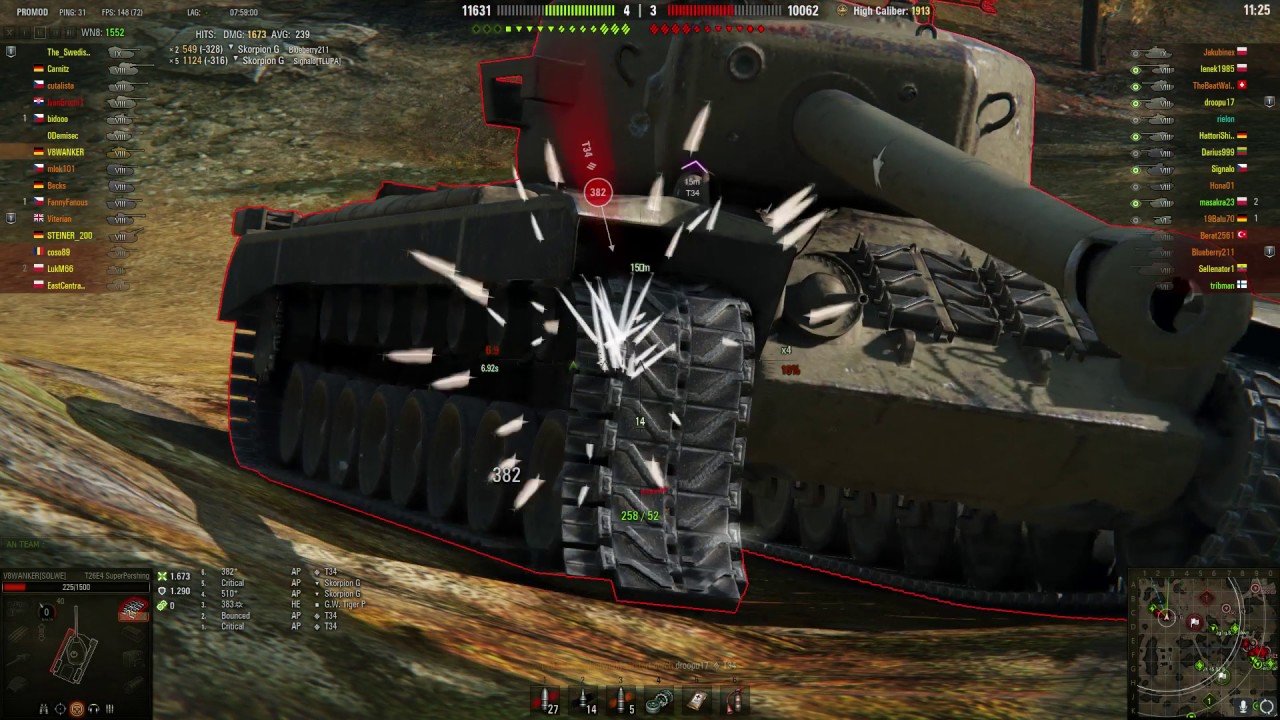 Solwe V8WANKER T26E4 DMG 3380 Kills 2