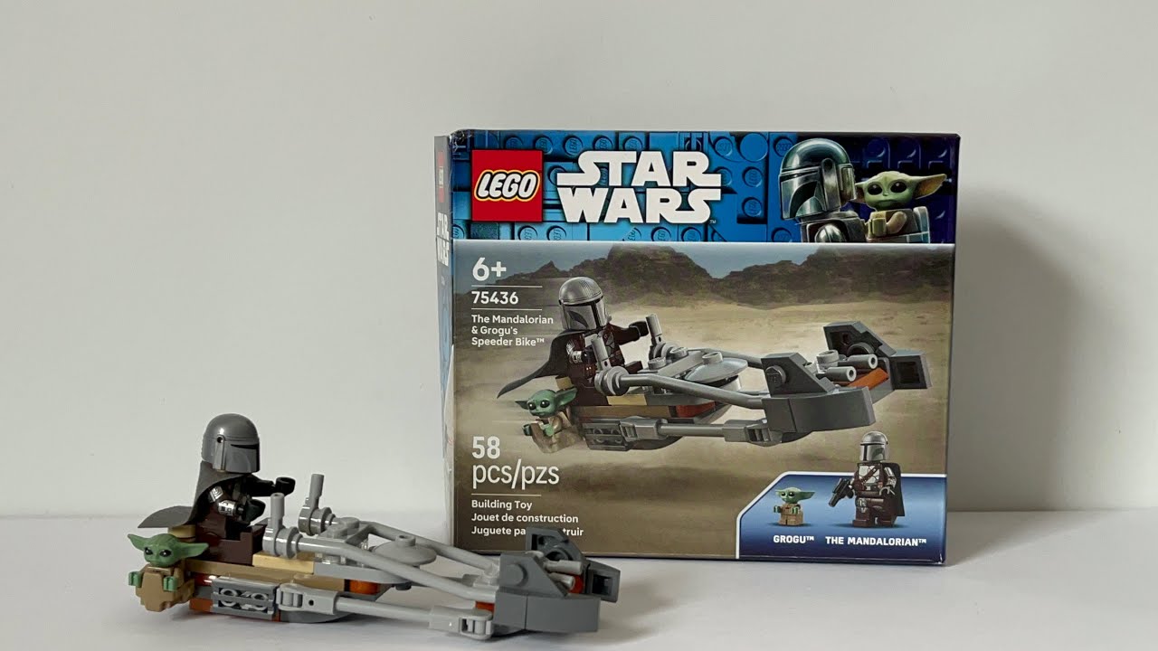 Обзор LEGO Star Wars: Мандалорец: Спидербайк Мандалорца и Грогуса