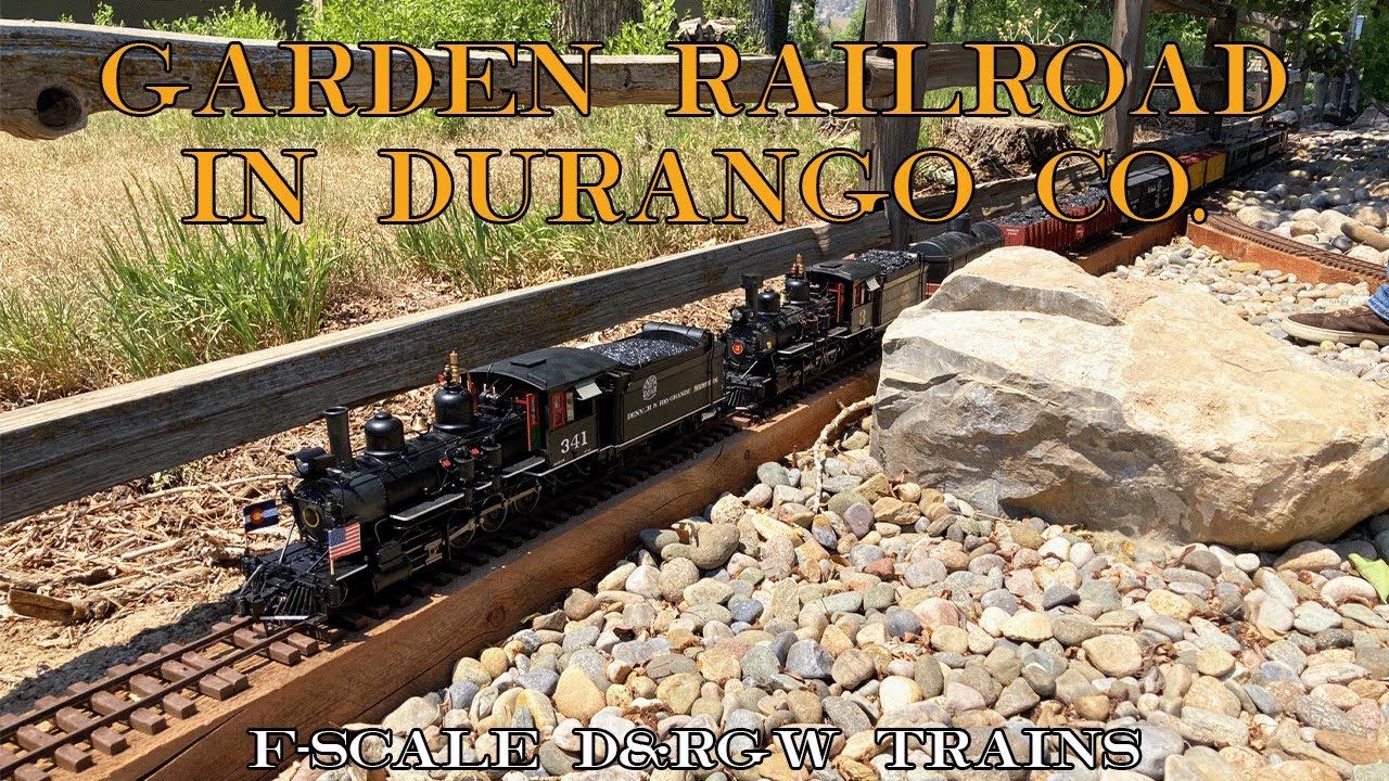 Running F-Scale Trains on Outdoor Durango CO Garden Railroad - Severns Eastern Animas Railroad 2022