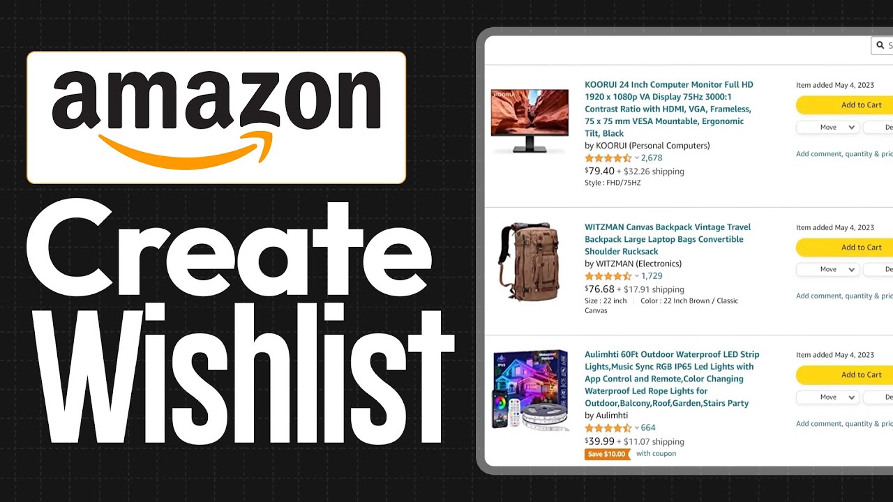 Как создать список желаний на Amazon и поделиться им (2026): пошаговая инструкция