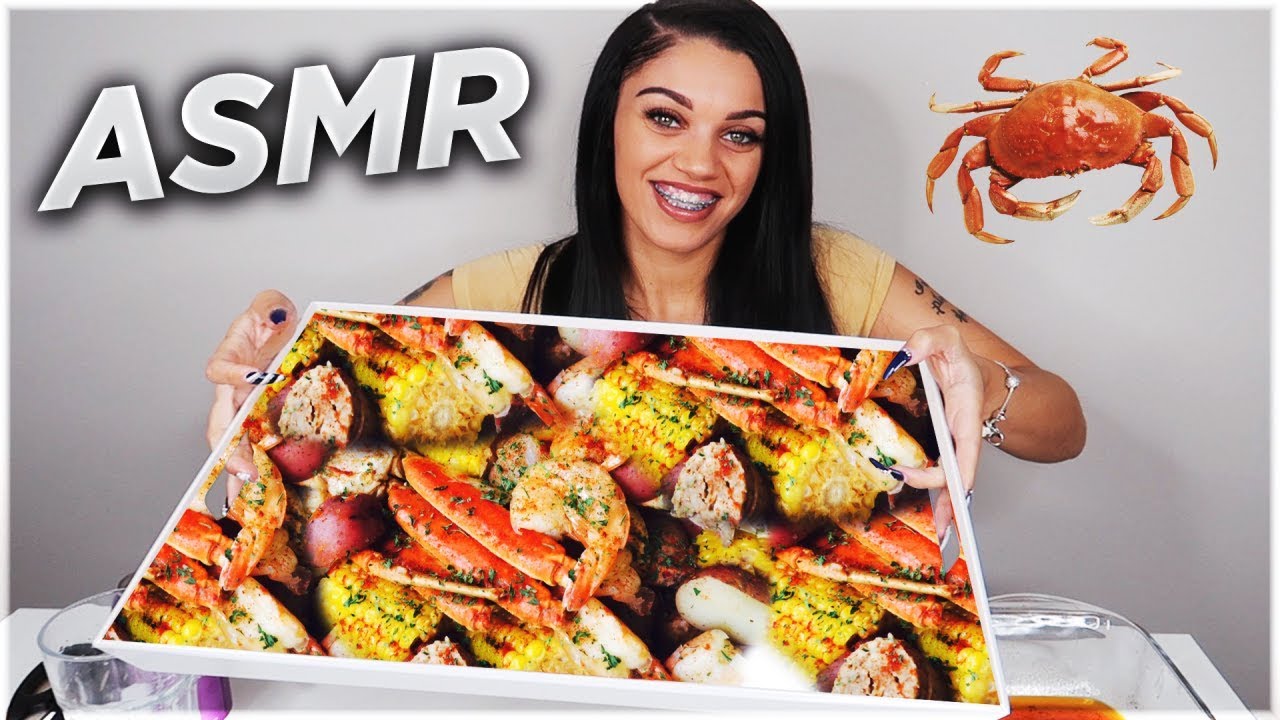 ASMR KING CRAB LEGS SEAFOOD BOIL (EATING SOUNDS) No Talking!