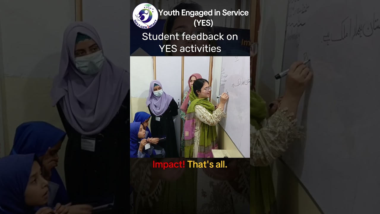 Student Feedback on YES Activities | Next-Gen Impact | Youth Engaged in Service @next-genimpact