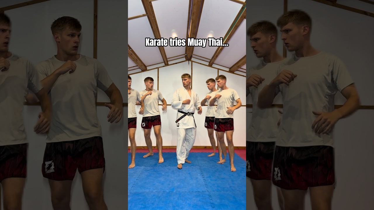 Karate guy tries Muay Thai…
