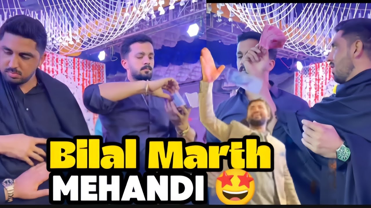 Bilal Marth ki Mehandi 🤩 ( entry rajab butt and mr patlo @rajabbutt94