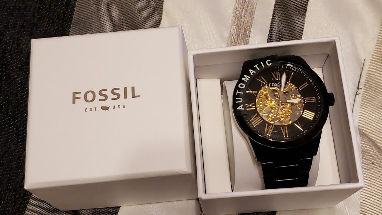 Вечная элегантность: обзор автоматических часов Fossil BQ2092 FLYNN Black #fossilwatch #watchreview