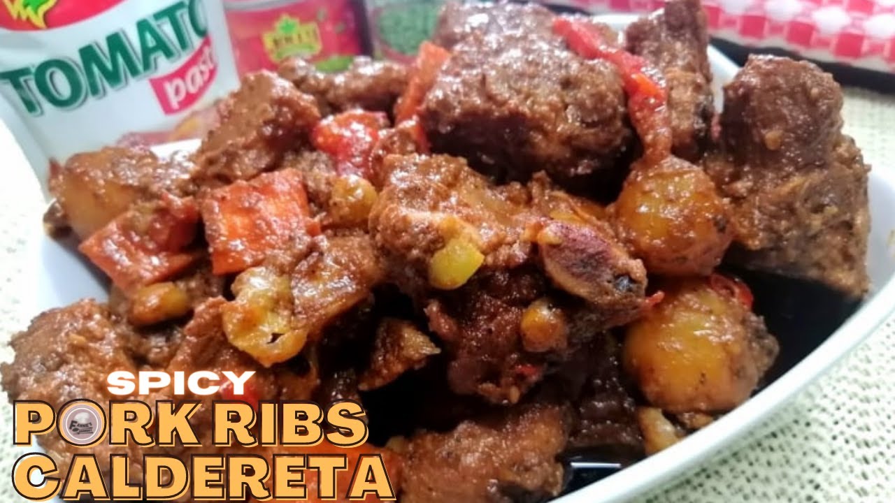 PORK RIBS CALDERETA | HOW TO COOK CALDERETA | EASY RECIPE GUIDE (FC's Version)
