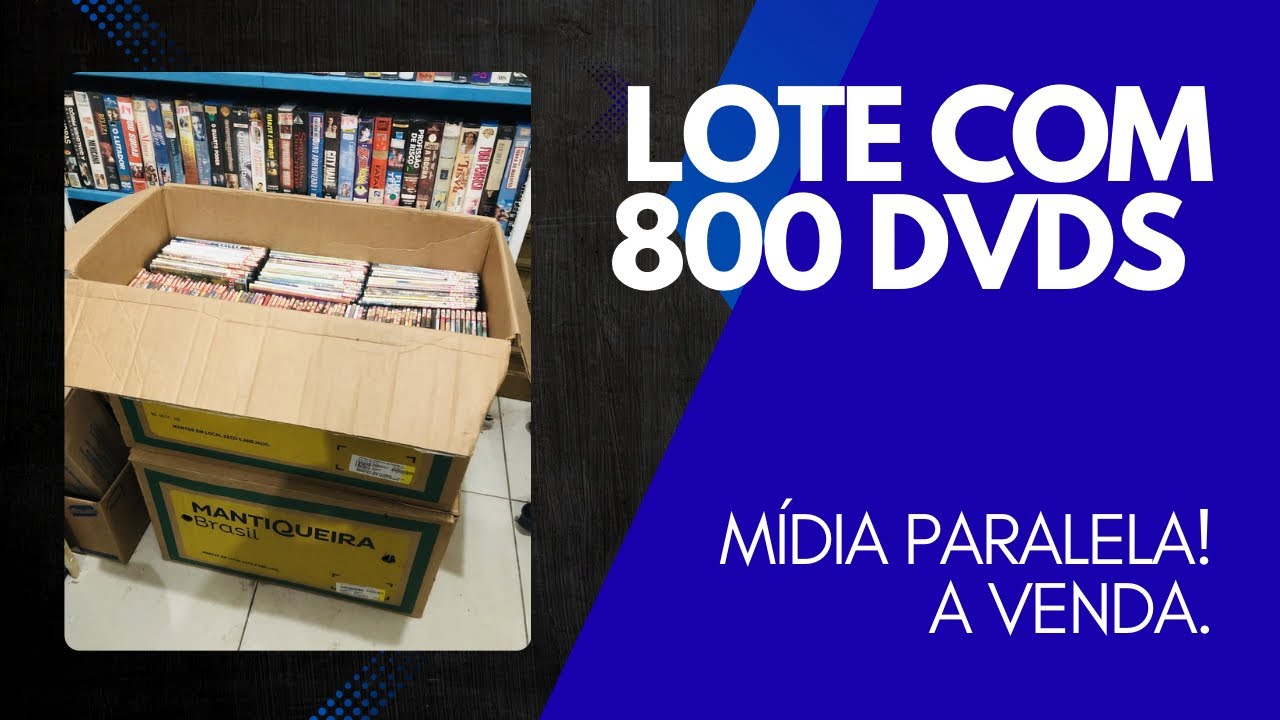 Lote com 800 dvds paralelos a venda!