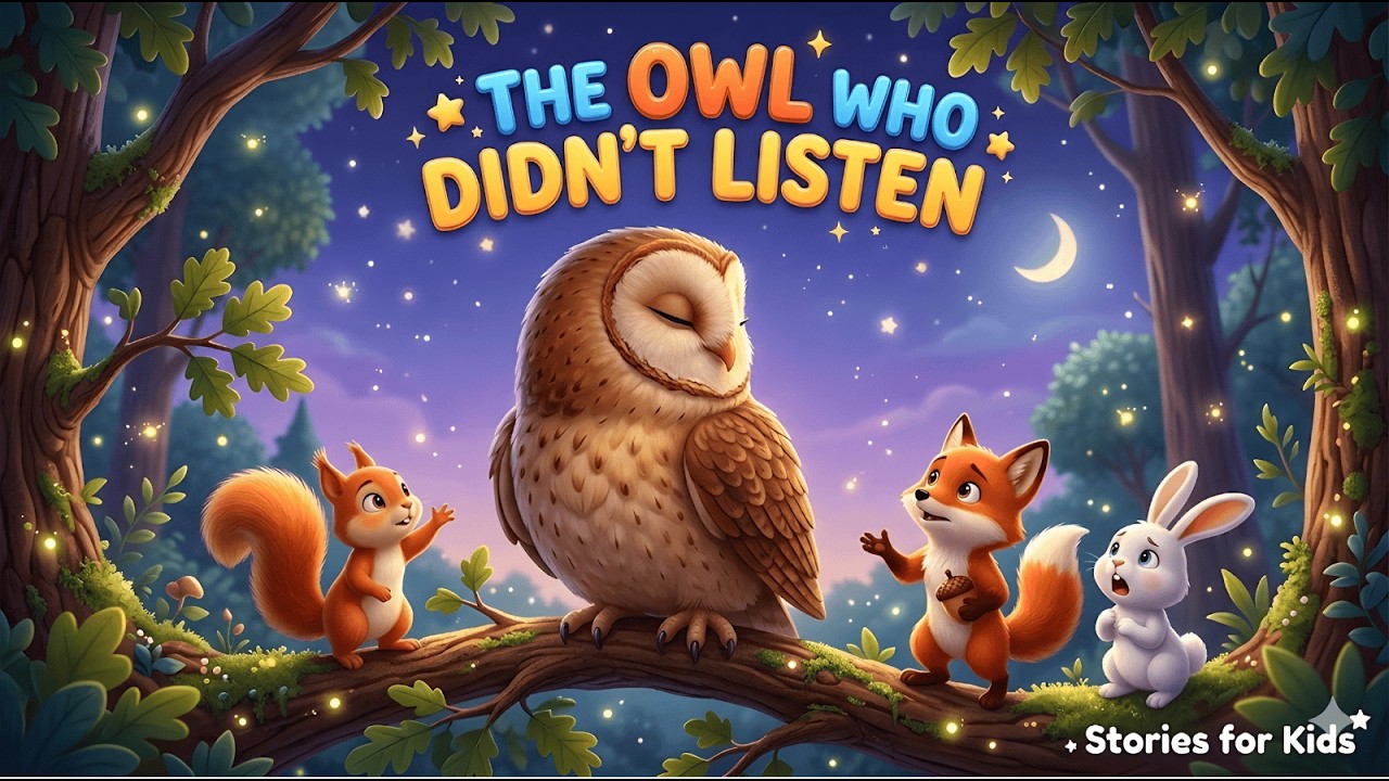 The Owl Who Didn’t Listen 🦉 | A Heartwarming Moral Story for Kids | Book 6