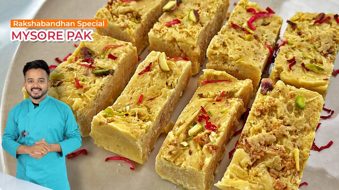 इस आसान तरीके से बनाये मैसूरपाक, कम मेहनत और कम समय में वही स्वाद Mysore Pak Recipe