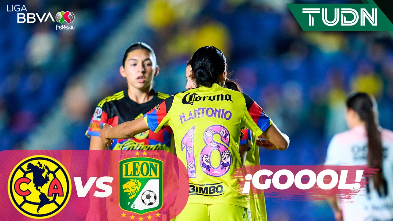 ¡EL TERCERO DEL AMÉRICA! América 3-1 León | Liga MX Femenil - Jornada 11 Clausura 2026 | TUDN