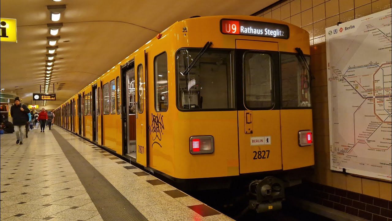 U-Bahn Berlin | Mitfahrt in der kompletten U9 von Rathaus Steglitz bis Osloer Straße im F87 2827