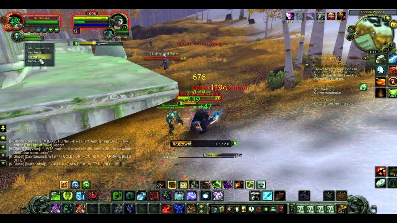 Shadowmorune Soul Fragment Effect on Death Knight Class (Blood Elf)
