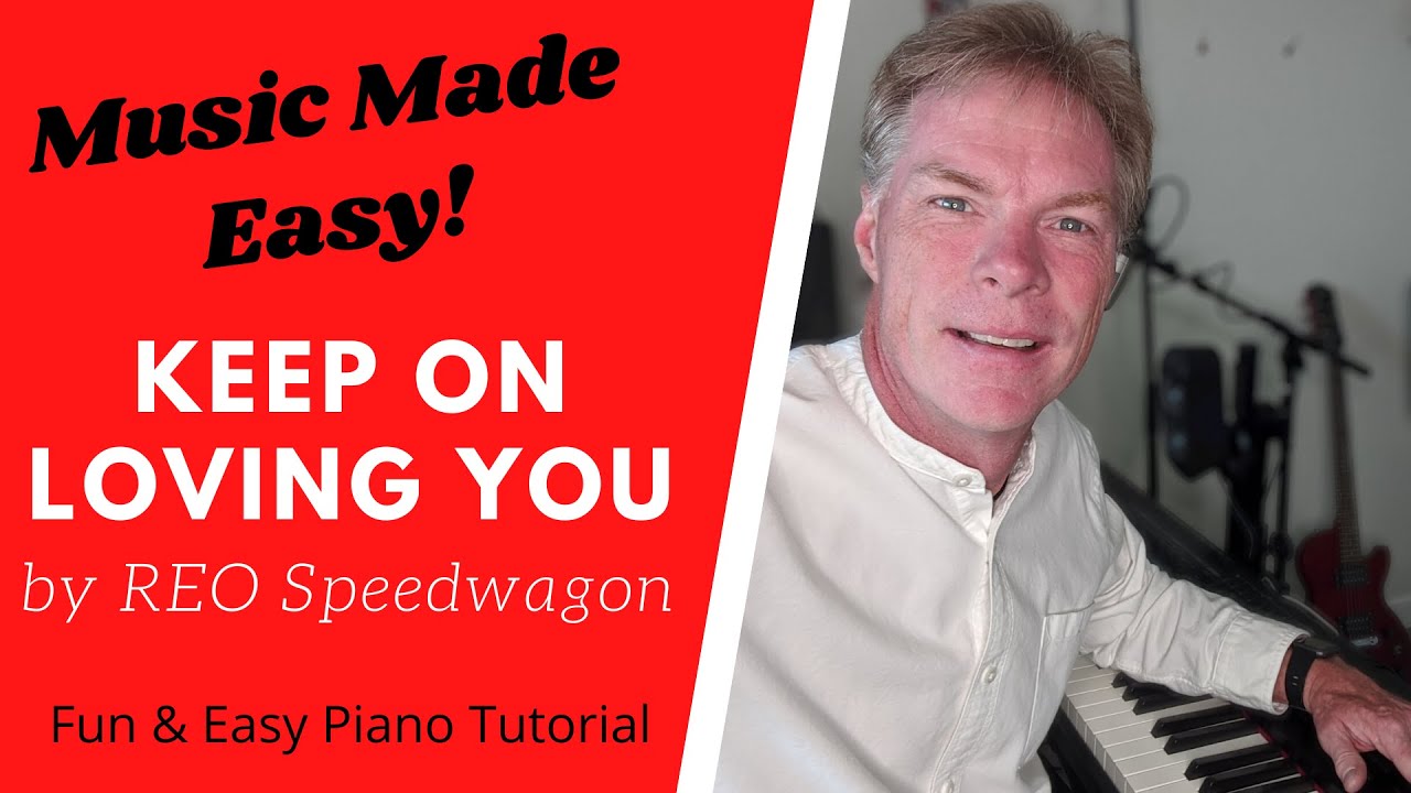 KEEP ON LOVING YOU | REO Speedwagon | Easy Slow Piano Tutorial for Beginners