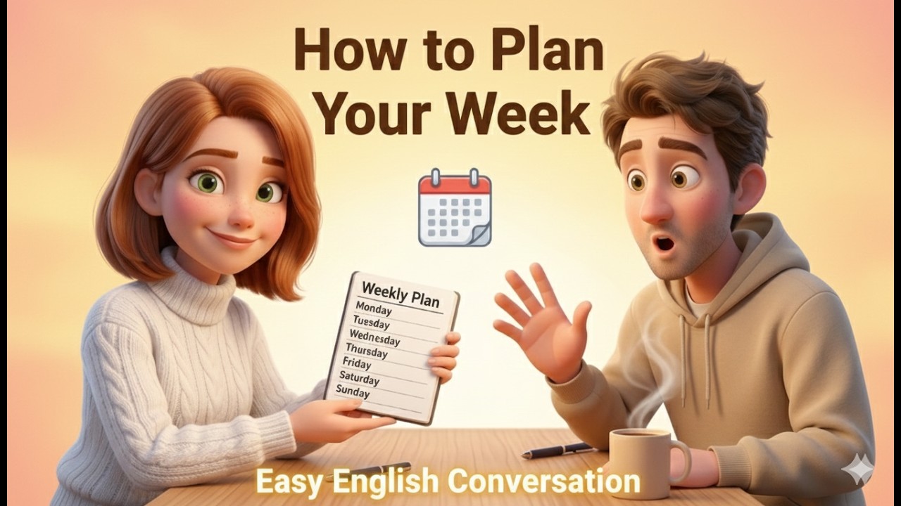 English podcast |  How to Improve Your Week and Be More Productive ✅ | Tom & Maya