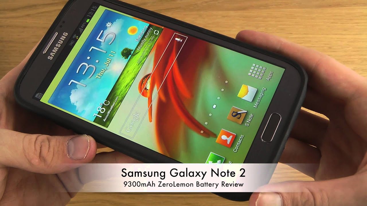 Samsung Galaxy Note 2 - 9300mAh ZeroLemon Battery Review