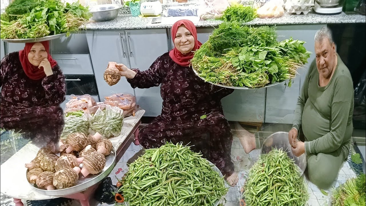 من الفجريه للعشويه يوم كله نشاط عملت خزين الشهر كله 