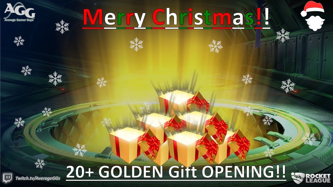 MERRY CHRISTMAS!! Golden Gift 2020 Opening! [Rocket League]