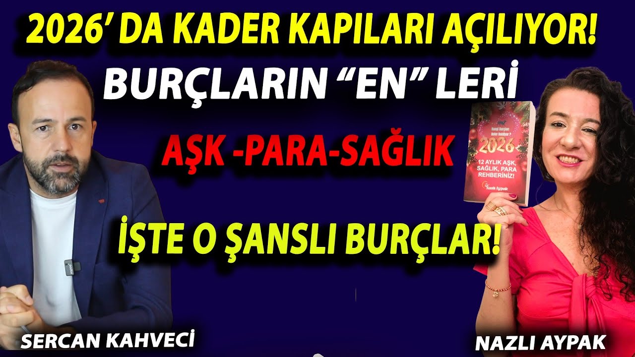 2026'nın en şanslı bur&ccedil;ları burada!