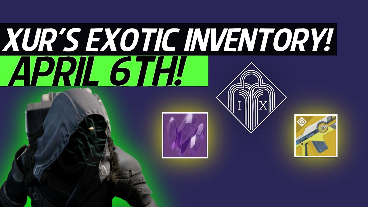 Destiny 2 - New Xur Location & Exotic Inventory! Xur Exotic Gear & Weapon! (April 6th)
