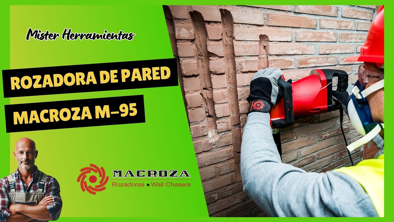 Ahorra tiempo y dinero con la Rozadora de Pared MACROZA M95. La Mejor Máquina Para Hacer Rozas