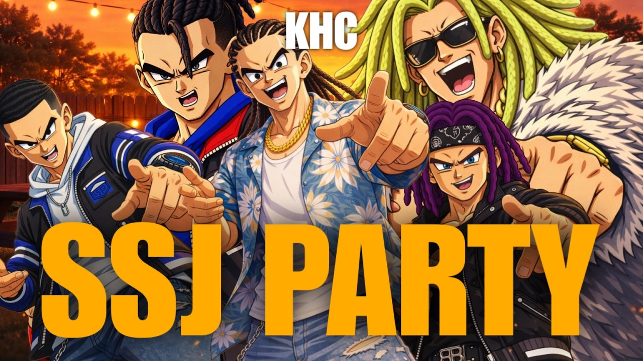 WHAT IF THE SAIYANS DROPPED A SONG🎵 KHC - SSJ PARTY (Official Music Video)