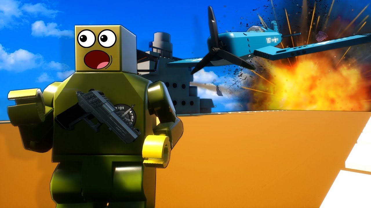 LEGO AIRCRAFT CARRIER BATTLE! - Brick Rigs Multiplayer Roleplay