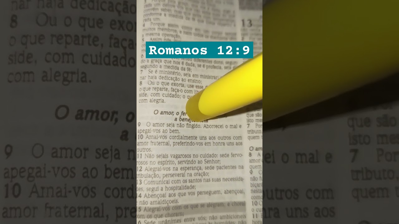 Romanos 12:9 Vers&iacute;culo da B&iacute;blia #amor #deus #jesus #motivation #religion #viral #paz #gamer #f&eacute;
