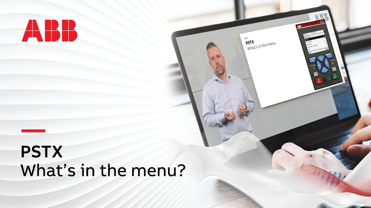 How to identify the information shown in the menu for PSTX Softstarter?