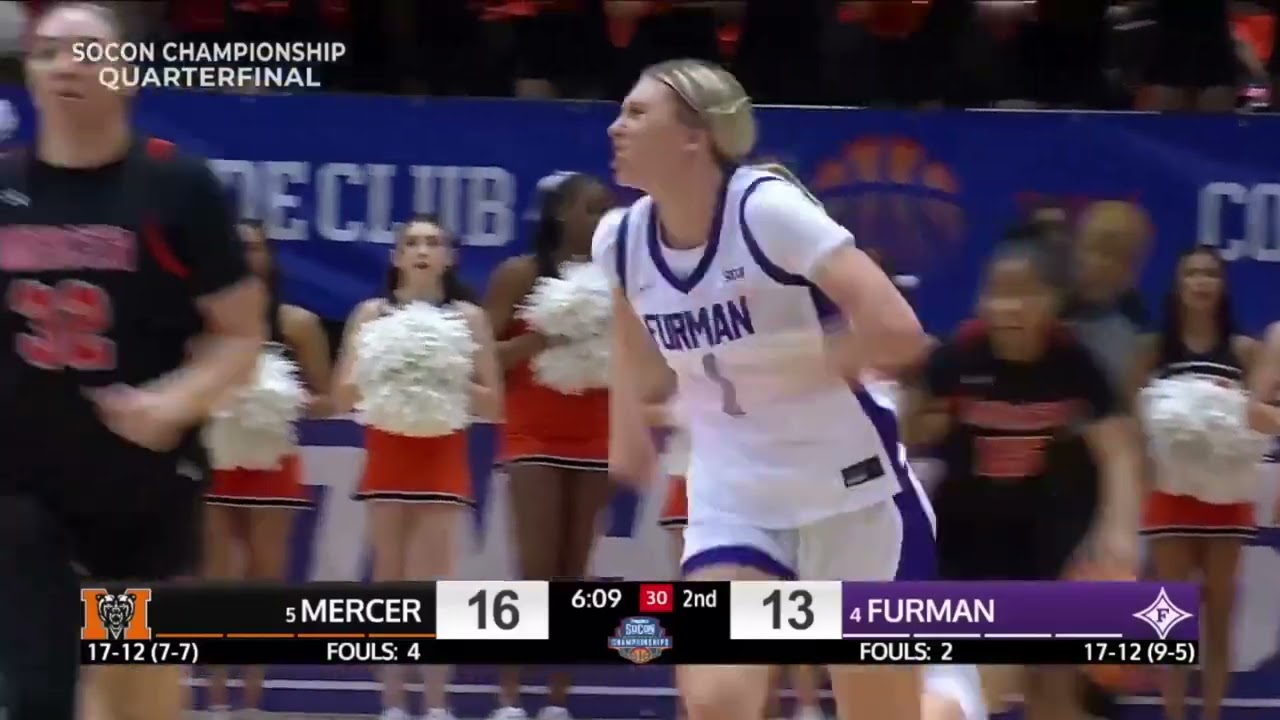 SoCon WBB Quarterfinals - Mercer vs Furman- Full Game Highlights