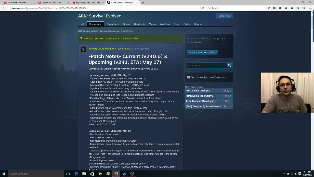 Ark Survival Evolved Patch V241 'The Center' & Centipede Turrets - Arthropluera!