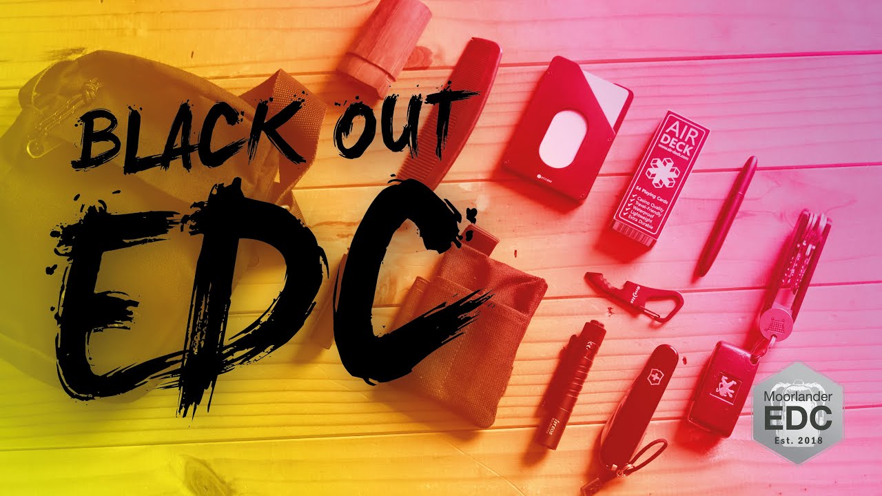 2021 Epic All Black Out EDC Everyday Carry