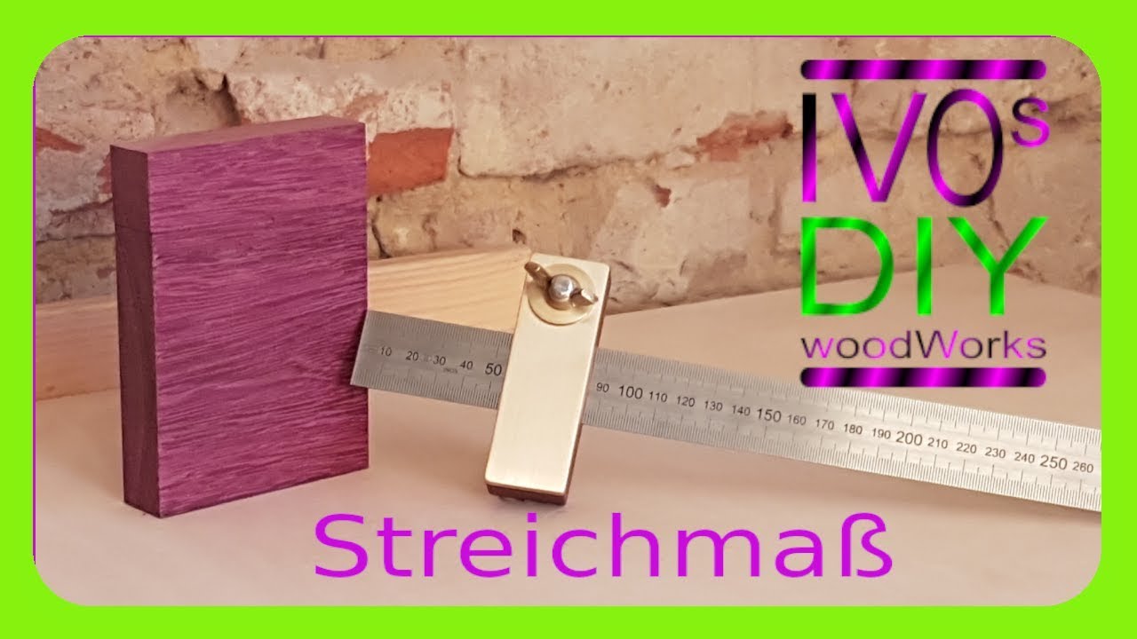 Mein Streichmaß Nachbau vom DIY THOSA   aus Purple Heart ( Amaranth ) und Messing