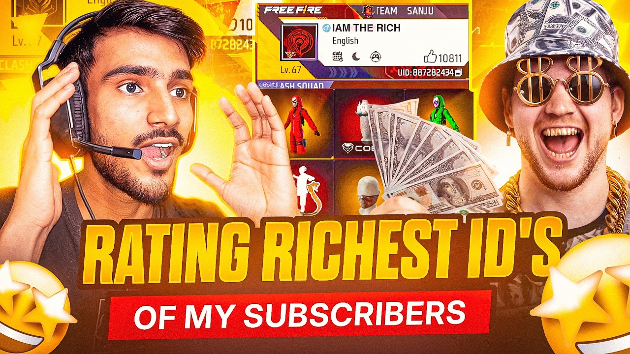 RATING SUBSCRIBERS 😨 RICHEST Id'S 💸 FF Telugu