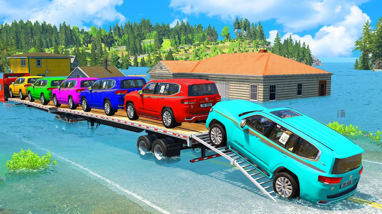 Spider-Man vs Lightning McQueen vs Pixar CarsCrazy Mega Ramp | BeamNG Drive LIVE 🔴