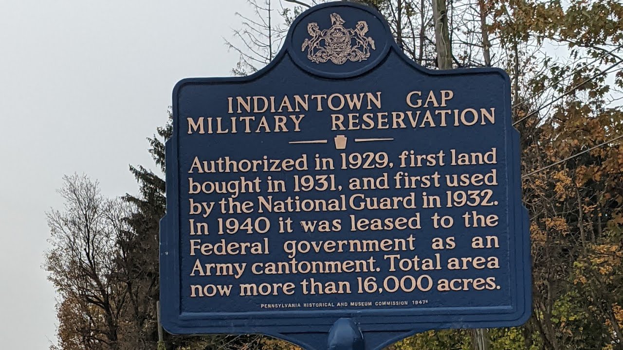 Pennsylvania Historical Markers Series - Fort Indiantown Gap Military Reservation