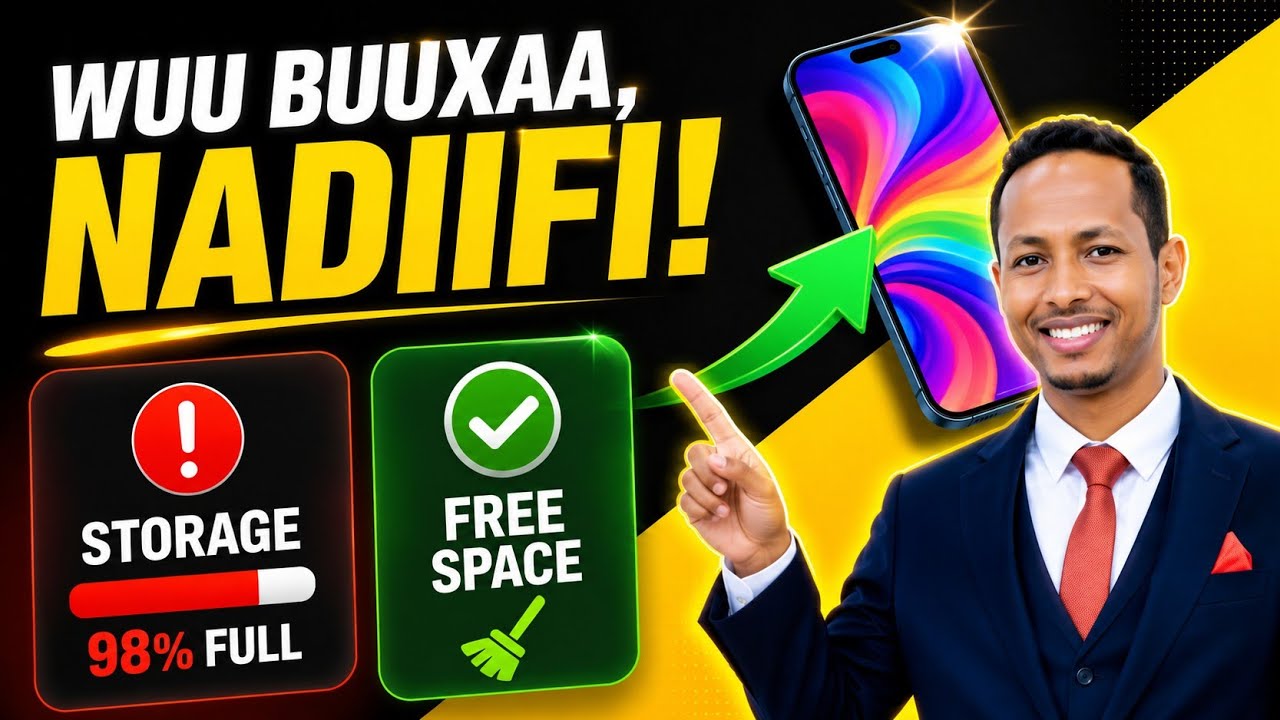 Si fudud u Nadiifi Mobilka/Hel Kayd free ah.