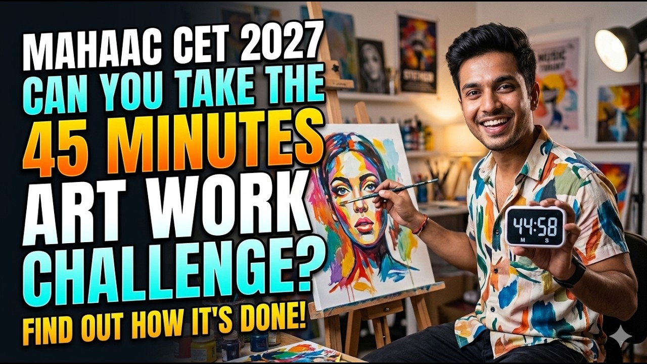 MAH AAC CET 2027 I CAN YOU TAKE 45 MINUTES ART WORK CHALLENGE?