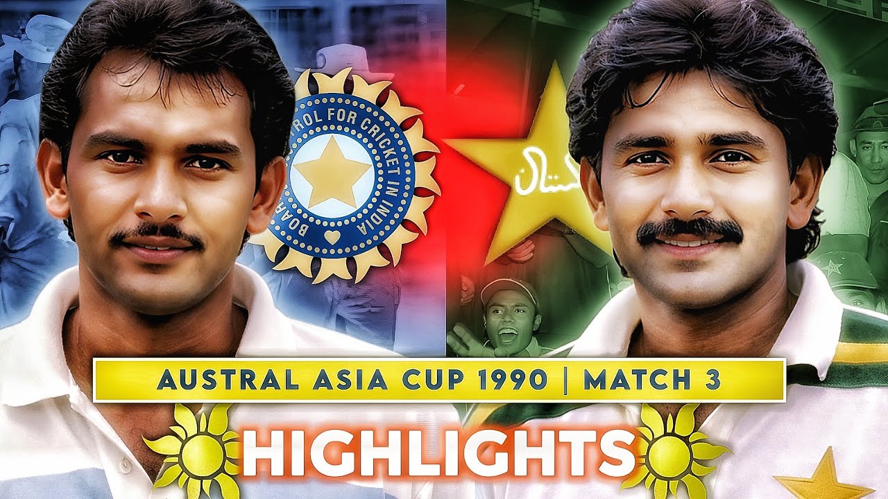 Austral Asia Cup 1989/90 | Match 3 | India Vs Pakistan