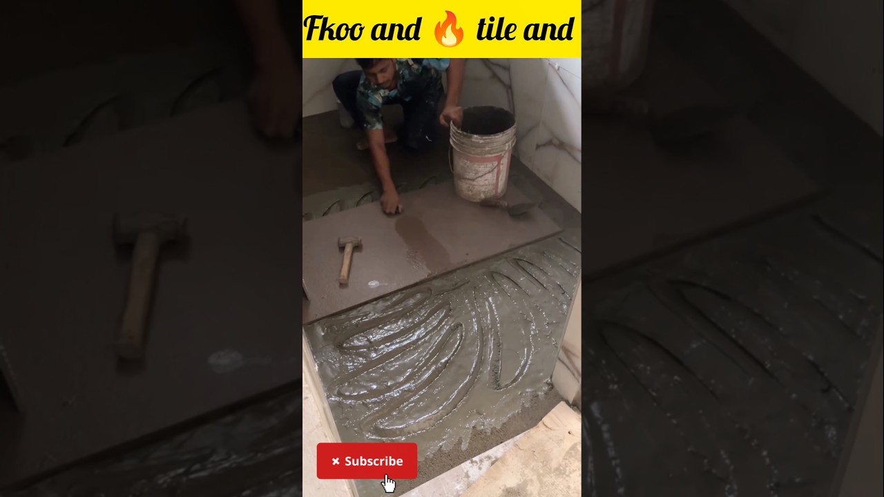 2025 ghar mein tiles kaise lagaengranite tlesground floor #youtubeshorts #heavycivil #tilegrouts