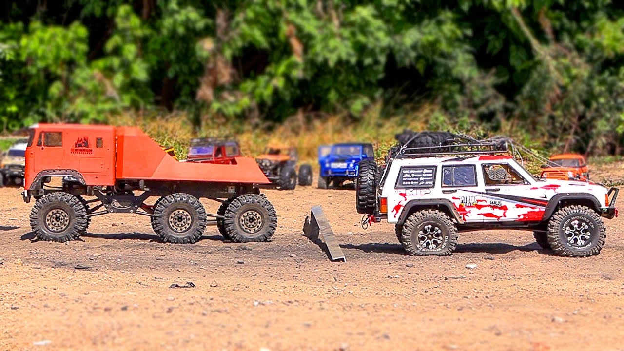 TUG of WAR &ndash; 16 RC Trucks Power Pulling | Wilimovich