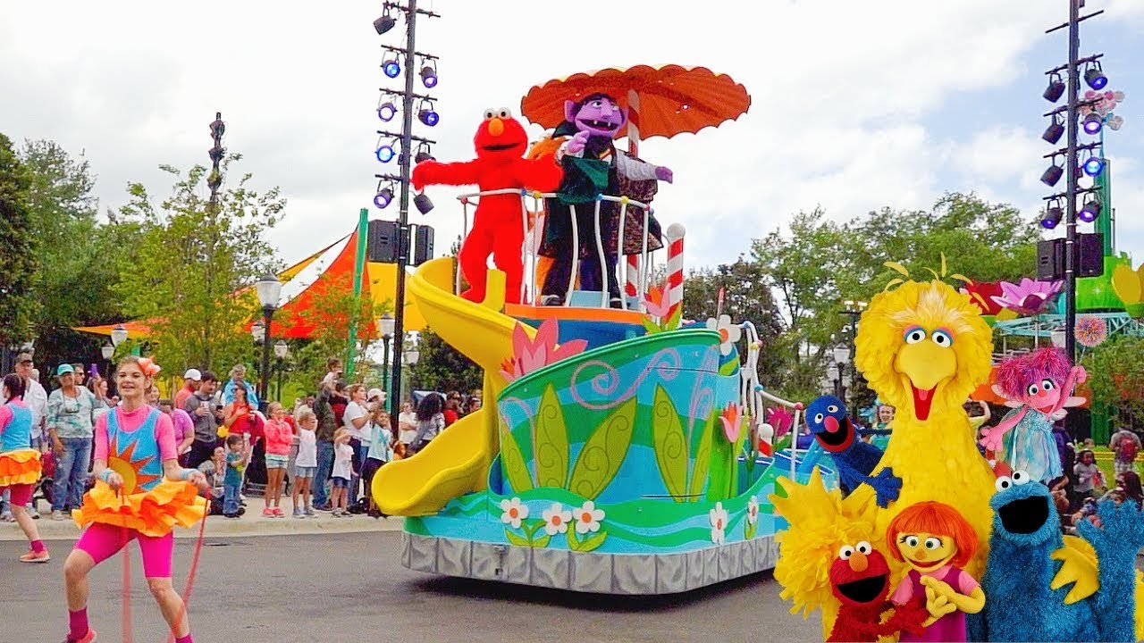 Sesame Street Party Parade at the New Sesame Street Land in Seaworld Orlando