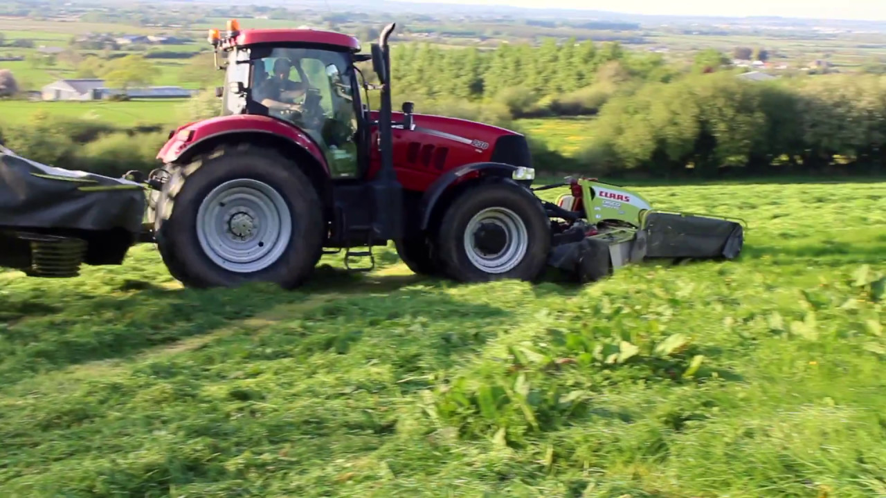 Donal Browne mowing grass 2017