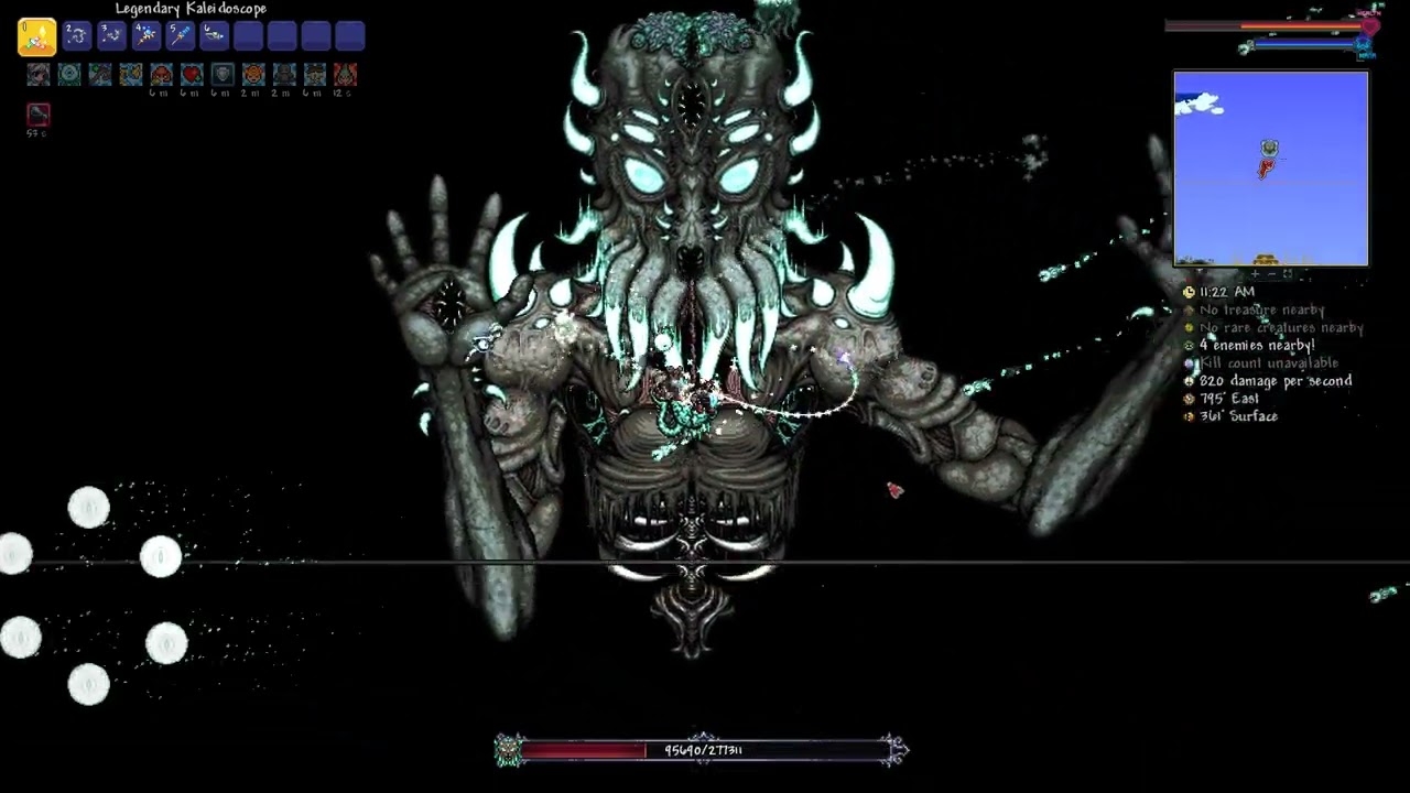Terraria 1.4.4 Master mode SUMMONER - Moon Lord boss fight