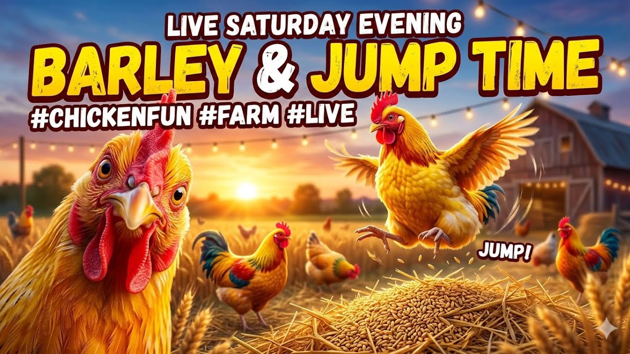 LIVE: Evening Chicken Feeding 🌙 Relaxing Backyard Chicken Cam + Barley Treat