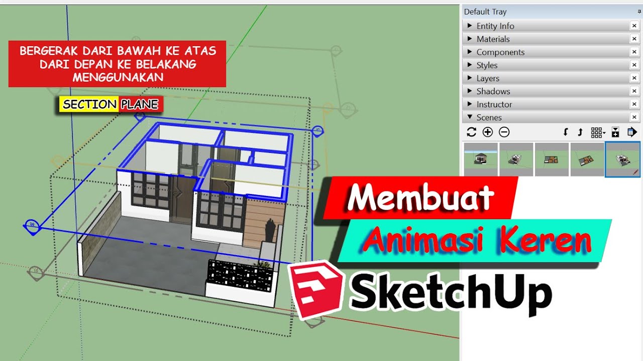 Membuat Animasi dengan Section Plane di SketchUp