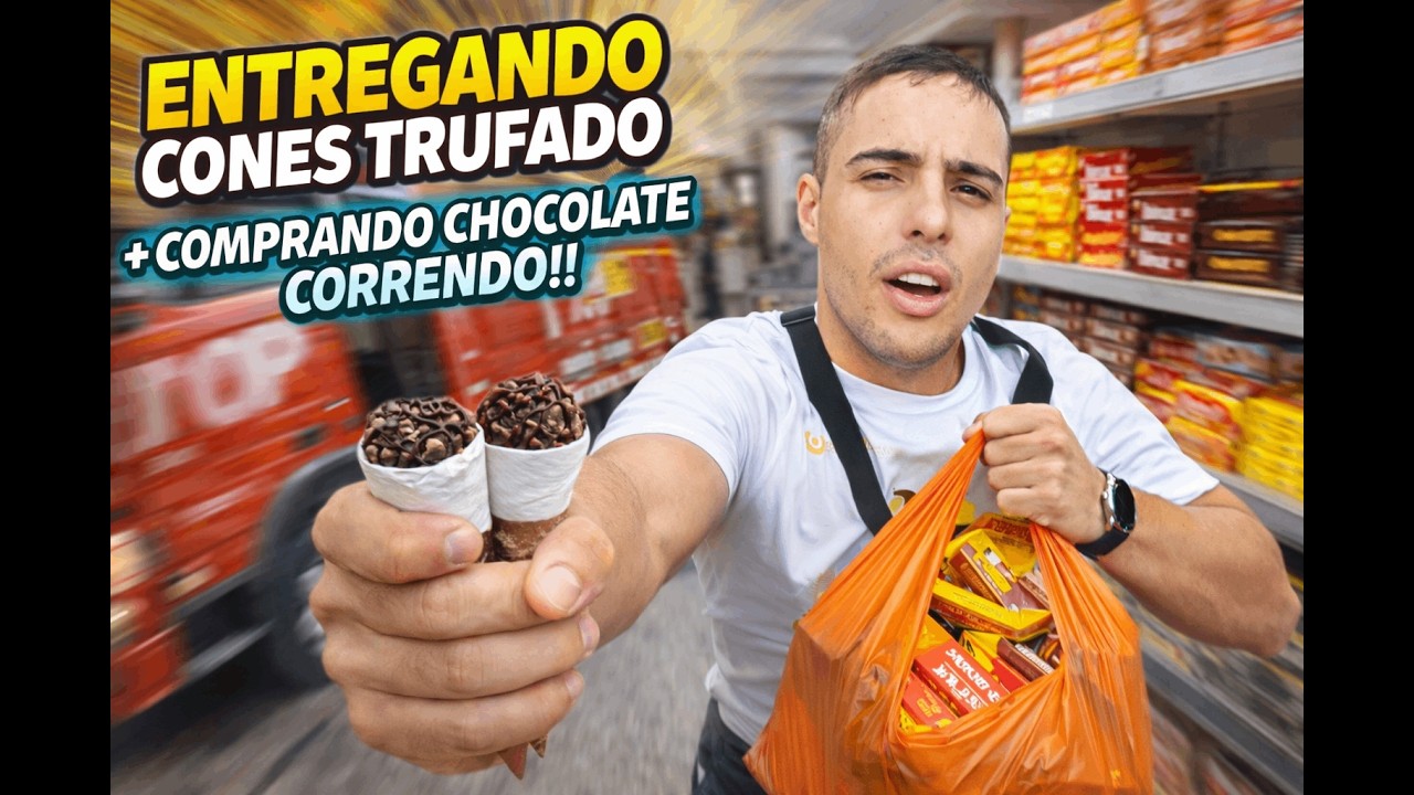 A correria de quem vende cone trufado (vida real)