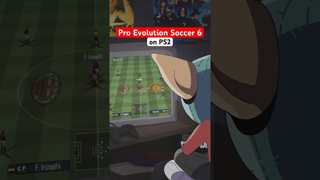 It&rsquo;s 2006 & you&rsquo;re playing PES 6 on PS2 ⚽️ #pes #nostalgia #animation #football #acmilan