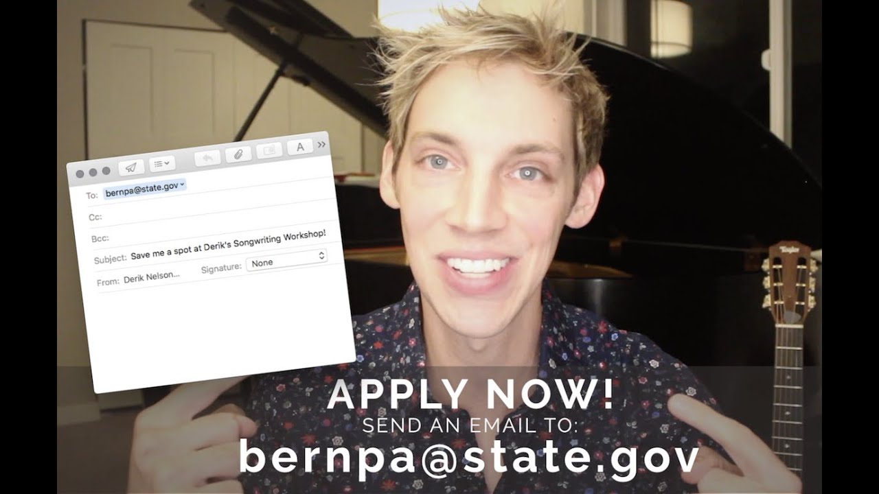 Songwriter Workshop with Arts Envoy and Professional Musician, Derik Nelson